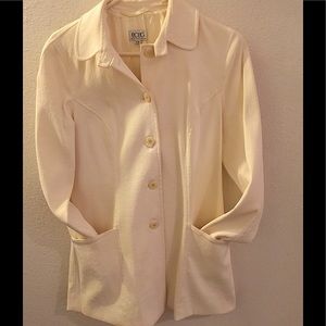 BCBG White Woman Blazer Jacket